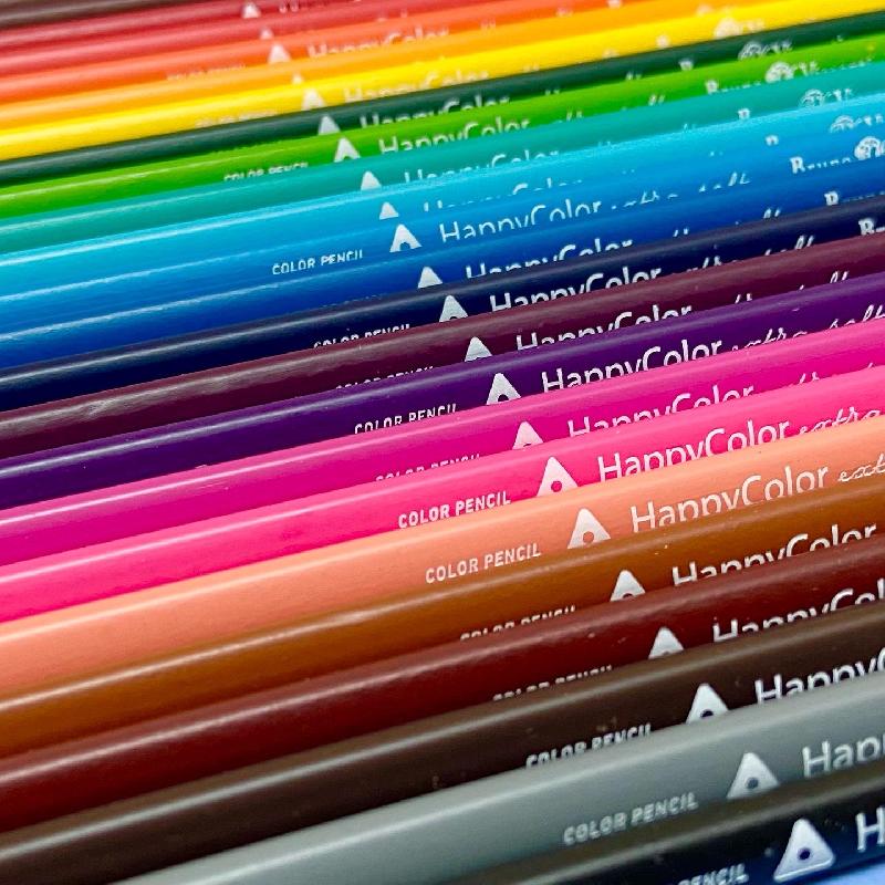 картинка Карандаши цветные Bruno Visconti, серия "Happycolor", 24 цв., трехгран., деревянные, карт. упаковка от магазина МегаБайт