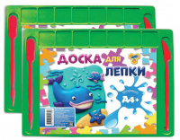 картинка Доска для лепки ТПК Пчелка А4, цвета ассорти + 2 стека от магазина МегаБайт