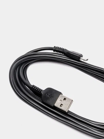 картинка Кабель USB micro HOCO X20, 3м., ЧЕРНЫЙ от магазина МегаБайт