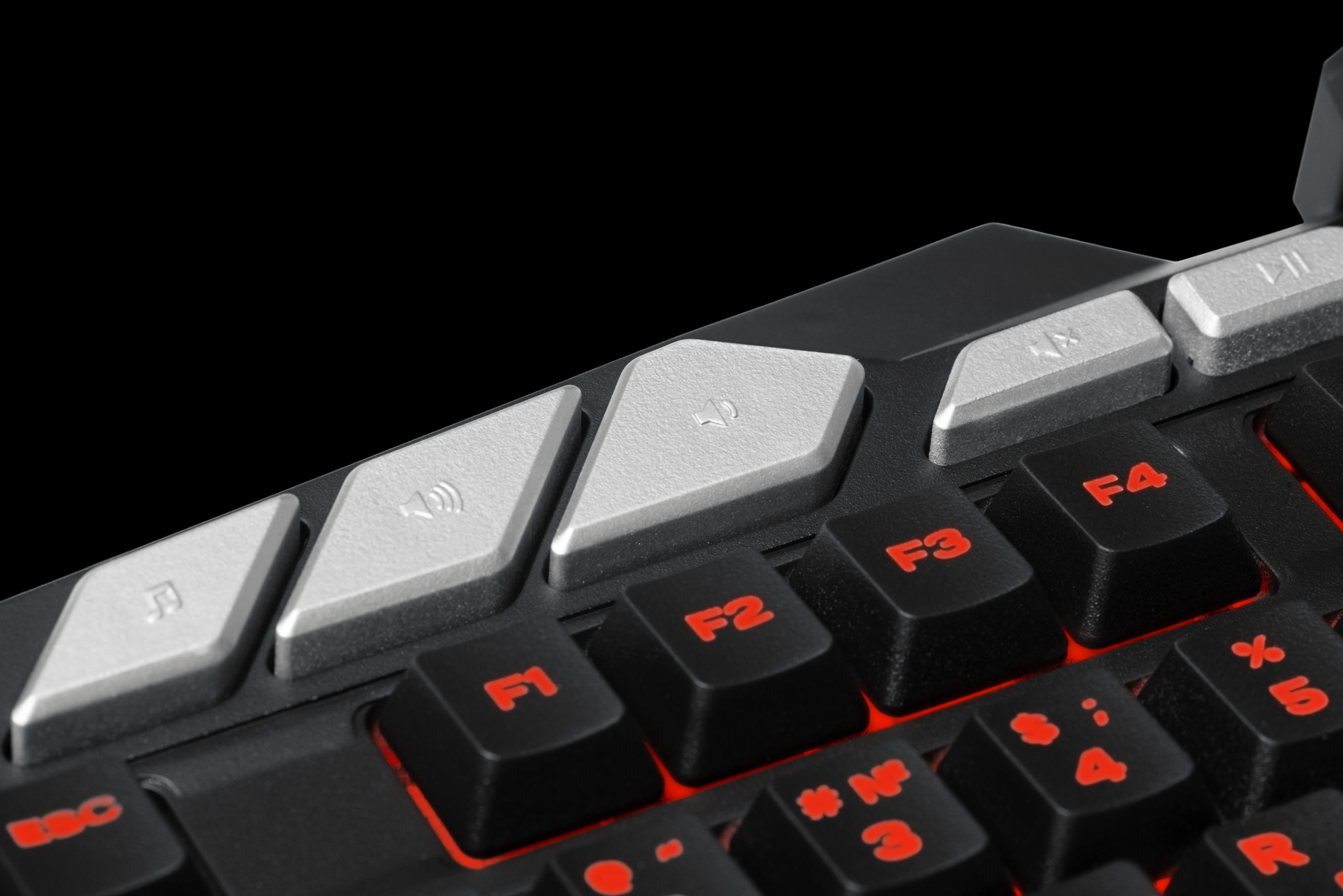 картинка Клавиатура DEFENDER Doom Keeper GK-100DL (USB), игровая, подсветка, ЧЕРНЫЙ от магазина МегаБайт