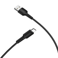 картинка Кабель USB Type-C BOROFONE BX16 Easy, 1м., 3A, ЧЕРНЫЙ от магазина МегаБайт