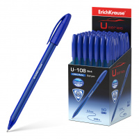 картинка Ручка шариковая Erich Krause, U108 Original Stick СИНИЙ ТРЕХГРАННЫЙ КОРПУС, 1мм, СИНЯЯ от магазина МегаБайт