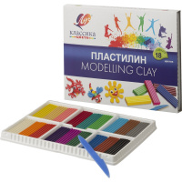 картинка Пластилин Луч, "Классика" 18 цветов, 360гр от магазина МегаБайт