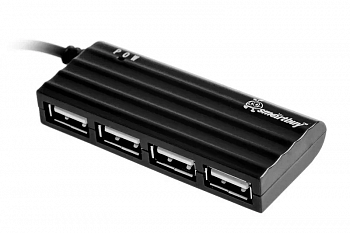 картинка USB концентратор SmartBuy на 4 порта (SBHA-6810-K), ЧЕРНЫЙ от магазина МегаБайт