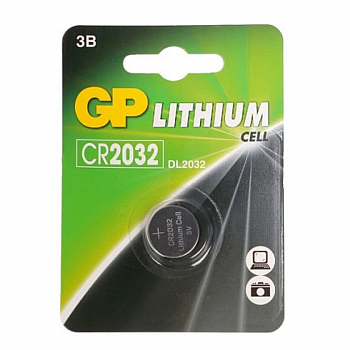 картинка Элемент питания GP CR 2032 Lithium BL1, 1шт на блистере от магазина МегаБайт